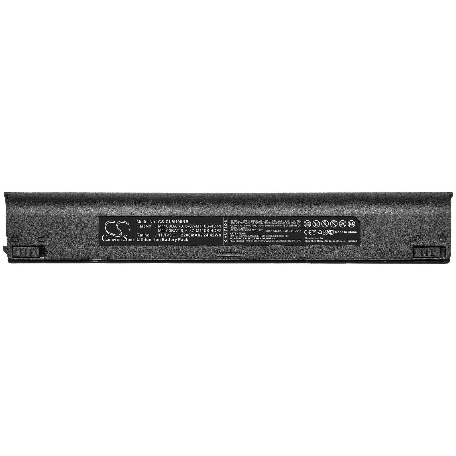 Li-ion Battery fits Clevo, 6-87-m110s-4d41, 6-87-m110s-4df2, 6-87-m110s-4rf2, M1100bat, M1100bat-3, M1100bat-6 11.1V, 2200mAh Computer Cameron Sino Technology Limited (Suspended)