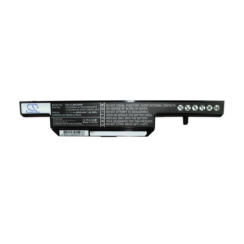 Li-ion Battery Fits Clevo, C4500, C4500q 11.1v, 4400mah Notebook & Laptop Cameron Sino Technology Limited