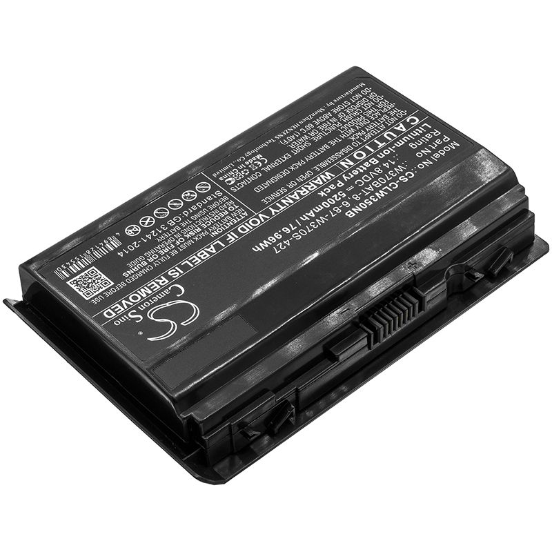Li-ion Battery fits Clevo, G508ii, K590s 14.8V, 5200mAh Notebook & Laptop Cameron Sino Technology Limited