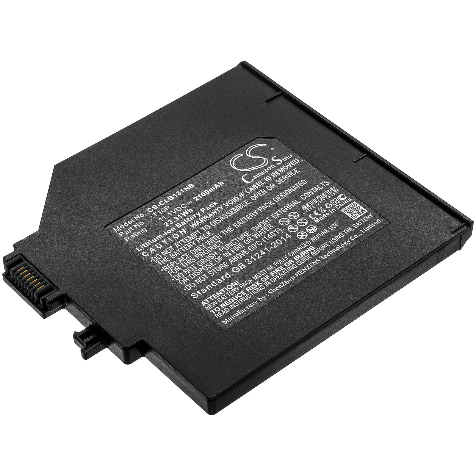 Li-ion Battery fits Clevo, T10p 11.1V, 2100mAh Notebook & Laptop Cameron Sino Technology Limited