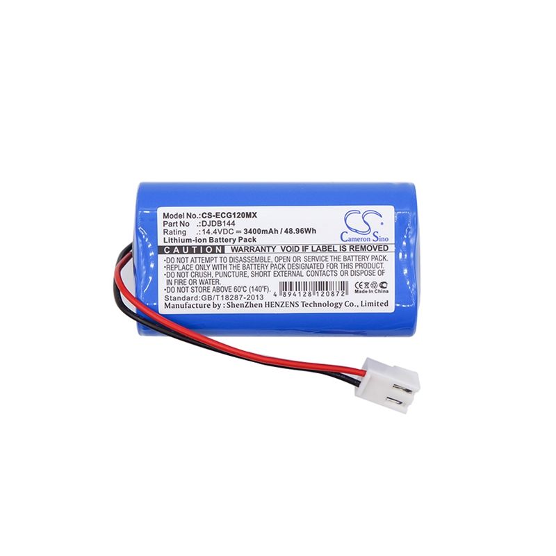 Li-ion Battery fits Cmics, Djdb, Djdb1200, Dongjiang Ecg-1220 14.4V, 3400mAh Medical Cameron Sino Technology Limited