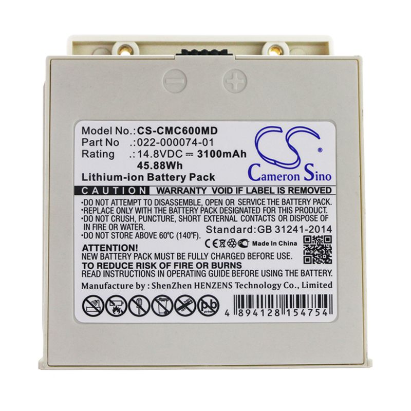 Li-ion Battery fits Comen, C60 14.8V, 3100mAh Medical Cameron Sino Technology Limited