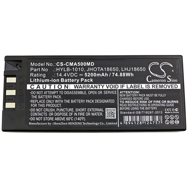 Li-ion Battery Fits Comen, G50, G60, 14.4v, 5200mah Medical Cameron Sino Technology Limited