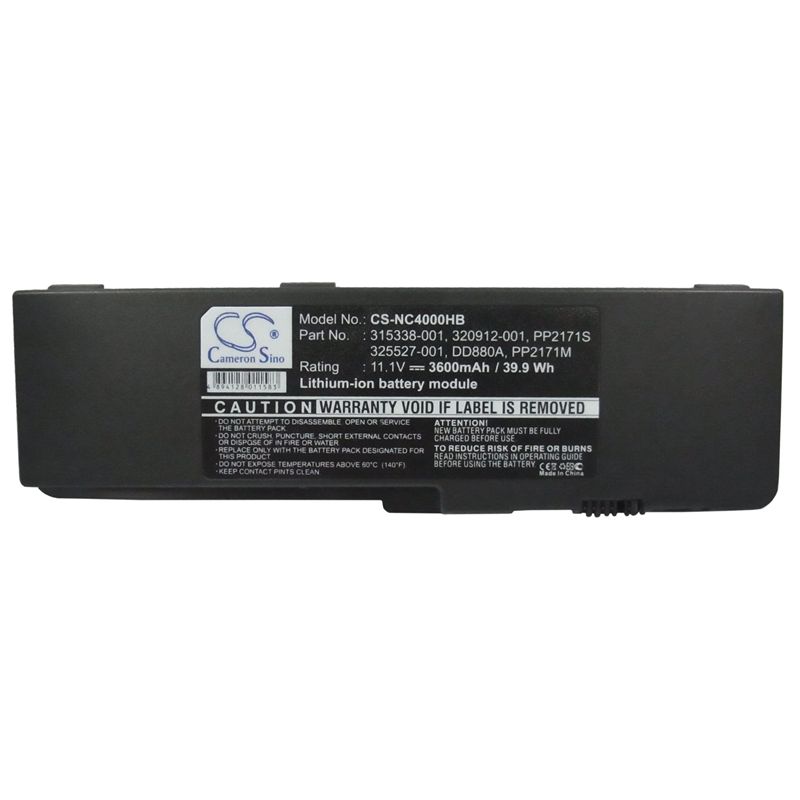 Li-ion Battery fits Compaq, Business Notebook Nc4000, Business Notebook Nc4000-dg244a 11.1V, 3600mAh Computer Cameron Sino Technology Limited
