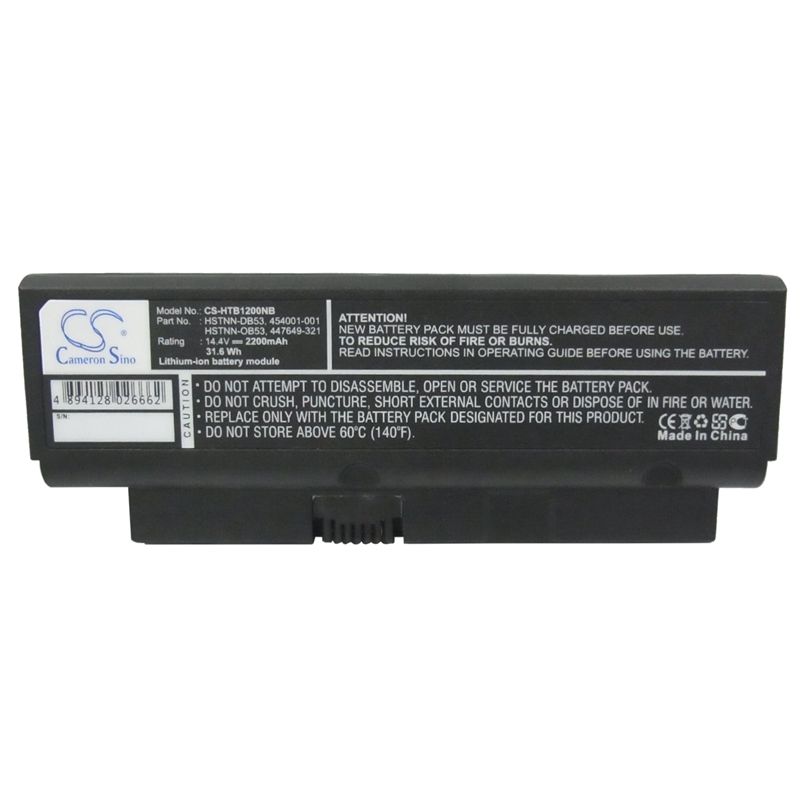 Li-ion Battery fits Compaq, presario B1200, presario B1201tu, presario B1201vu 14.4V, 2200mAh Notebook & Laptop Cameron Sino Technology Limited