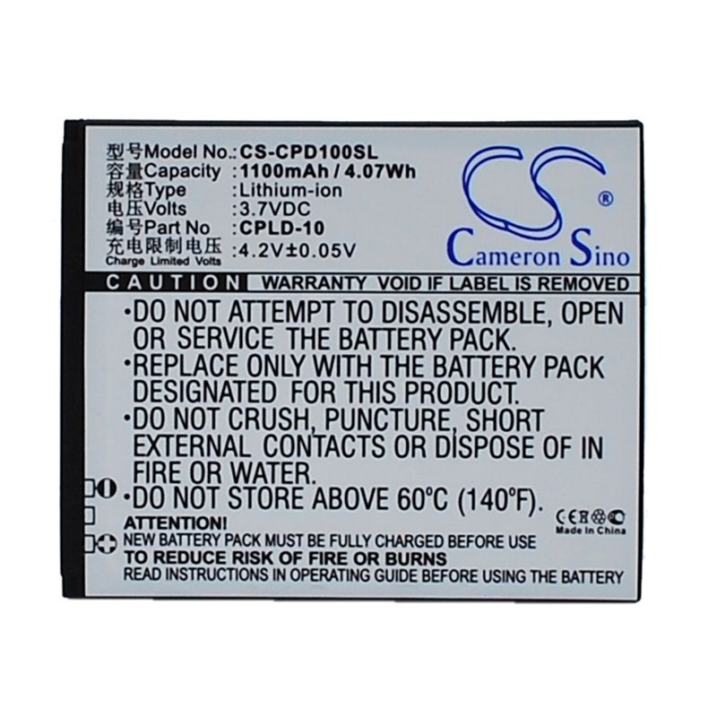 Li-ion Battery fits Coolpad, 5216s,7230, 7230b 3.7V, 1100mAh Communications Cameron Sino Technology Limited (Suspended)