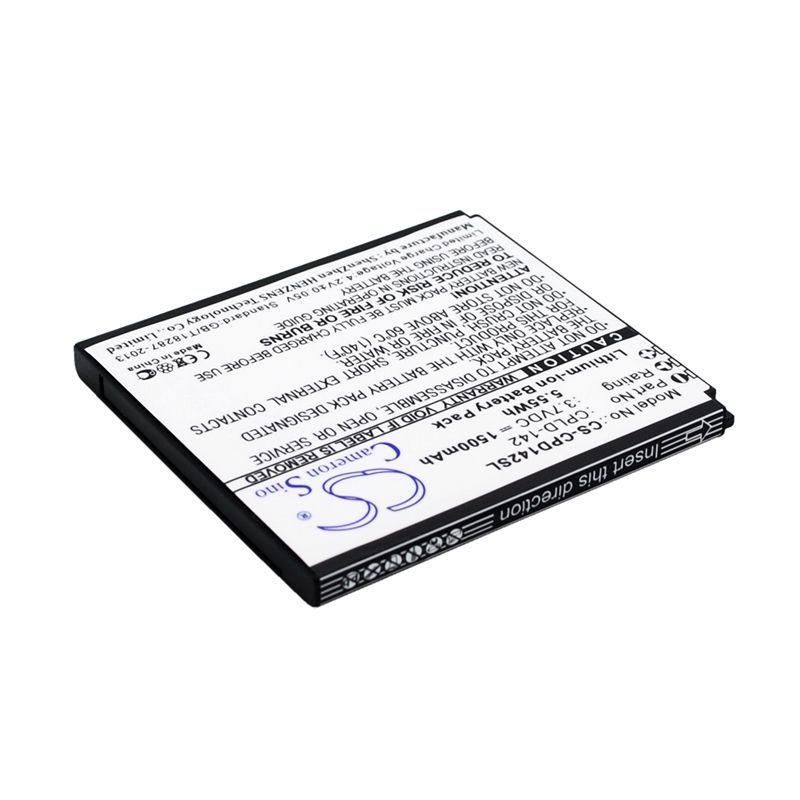 Li-ion Battery fits Coolpad, 5313s 3.7V, 1500mAh Mobile & SmartPhone Cameron Sino Technology Limited