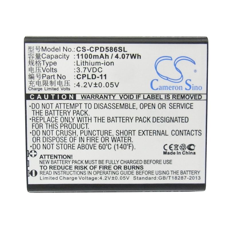 Li-ion Battery fits Coolpad, 5860s,5910,7268 3.7V, 1100mAh Mobile & SmartPhone Cameron Sino Technology Limited