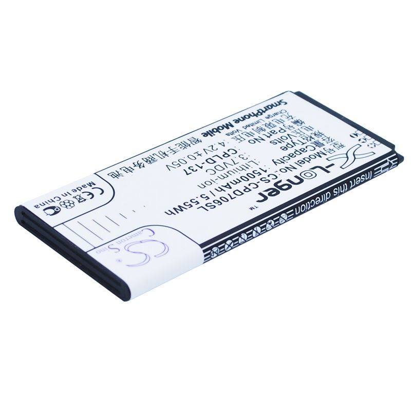Li-ion Battery fits Coolpad, 7060s 3.7V, 1500mAh Mobile & SmartPhone Cameron Sino Technology Limited