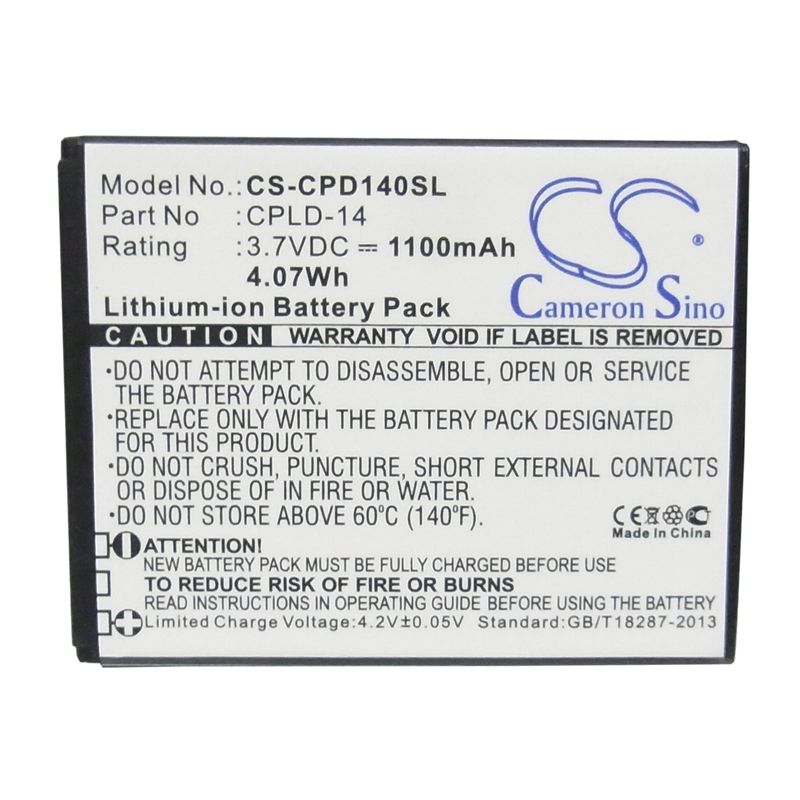 Li-ion Battery fits Coolpad, 8150d, 8150s 3.7V, 1100mAh Mobile & SmartPhone Cameron Sino Technology Limited