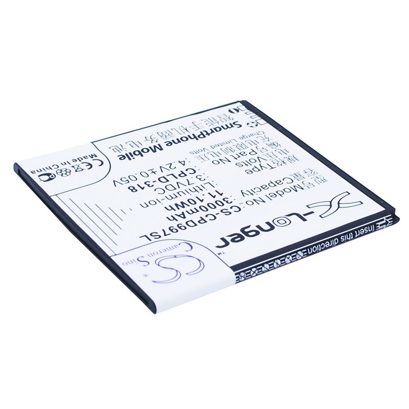 Li-ion Battery fits Coolpad, 8970l, 9080w,9970 3.7V, 3000mAh Communications Cameron Sino Technology Limited (Suspended)