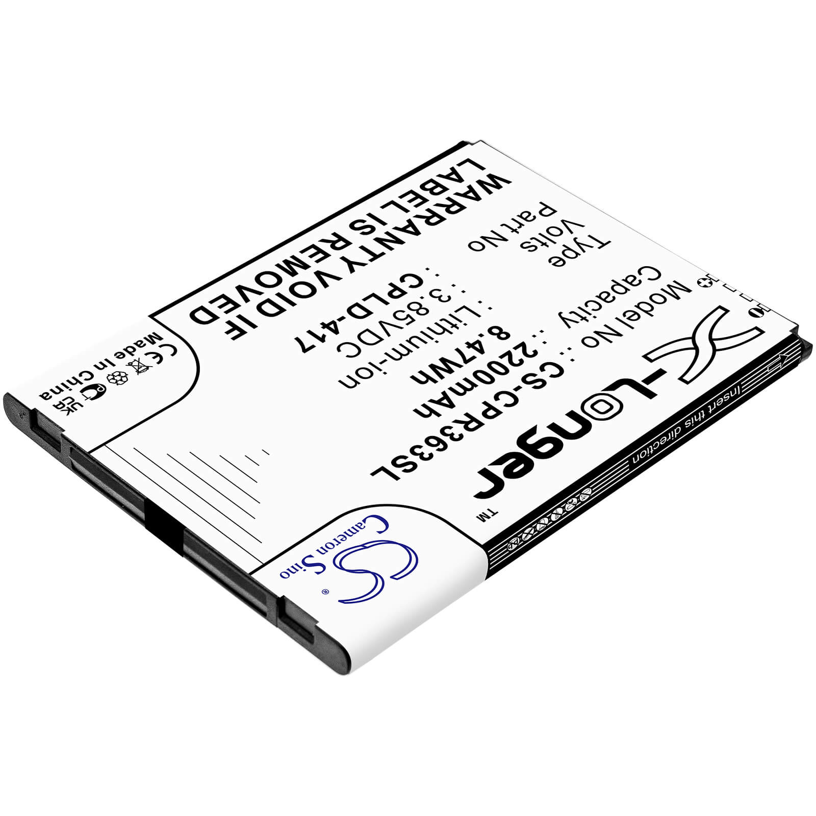Li-ion Battery fits Coolpad, Btr3635a, Defiant 3.85V, 2200mAh Mobile & SmartPhone Cameron Sino Technology Limited