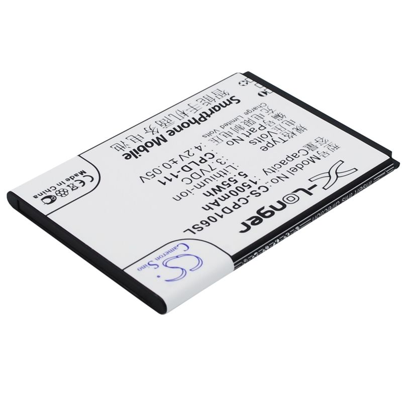Li-ion Battery fits Coolpad,5213, 5216d 3.7V, 1500mAh Mobile & SmartPhone Cameron Sino Technology Limited