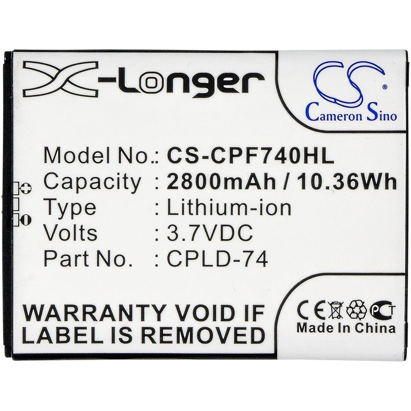 Li-ion Battery fits Coolpad,5860, 5860e, metropcs 3.7V, 2800mAh Mobile & SmartPhone Cameron Sino Technology Limited