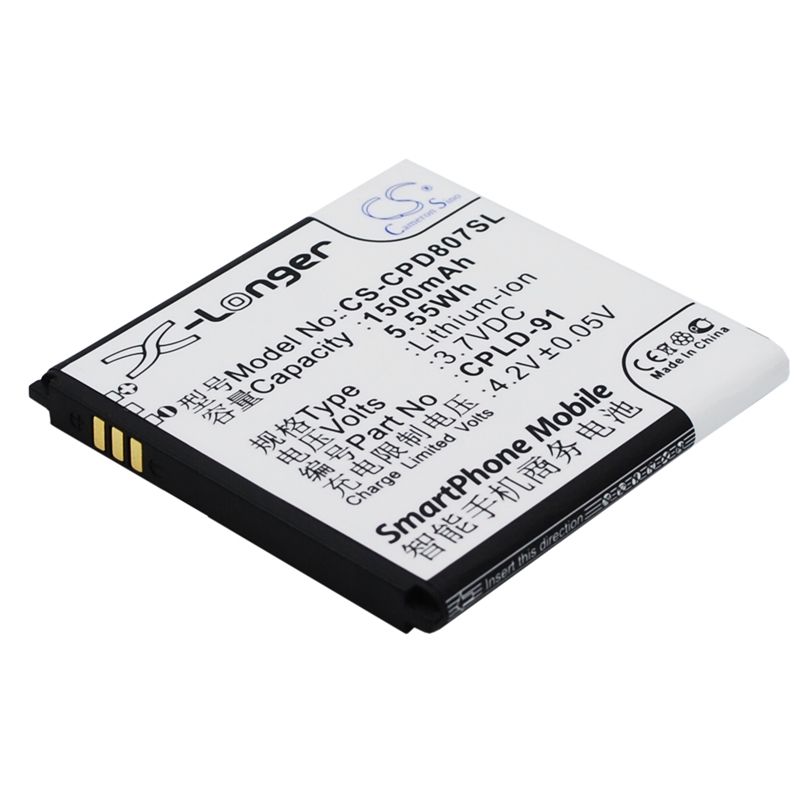 Li-ion Battery fits Coolpad,8028,8070 3.7V, 1500mAh Mobile & SmartPhone Cameron Sino Technology Limited