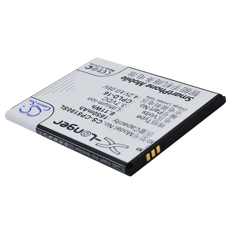 Li-ion Battery fits Coolpad,8190, 8190q 3.7V, 1650mAh Communications Cameron Sino Technology Limited (Suspended)