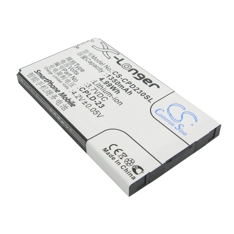 Li-ion Battery fits Coolpad,8688 3.7V, 1350mAh Communications Cameron Sino Technology Limited (Suspended)