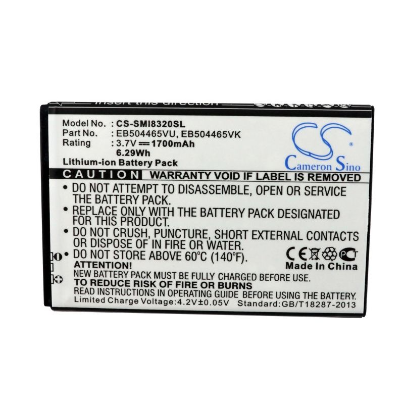 Li-ion Battery fits Coolpad,8809, metropcs, galaxy indulge 3.7V, 1700mAh Mobile & SmartPhone Cameron Sino Technology Limited