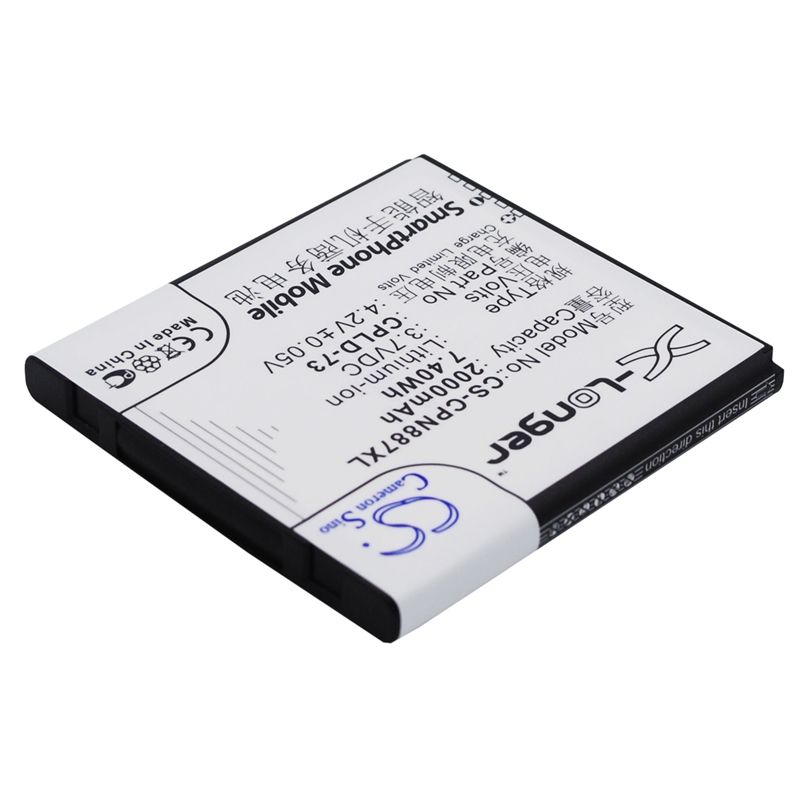 Li-ion Battery fits Coolpad,8870 3.7V, 2000mAh Mobile & SmartPhone Cameron Sino Technology Limited