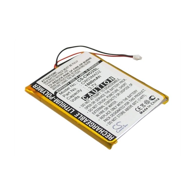 Li-ion Battery fits Cowon, D2 2gb, D2 4gb, D2 8gb 3.7V, 1800mAh Media Player Cameron Sino Technology Limited