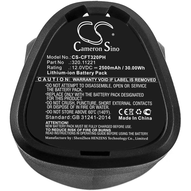 Li-ion Battery fits Craftsman, 11221, 9-11221 12.0V, 2500mAh Power Tools Cameron Sino Technology Limited