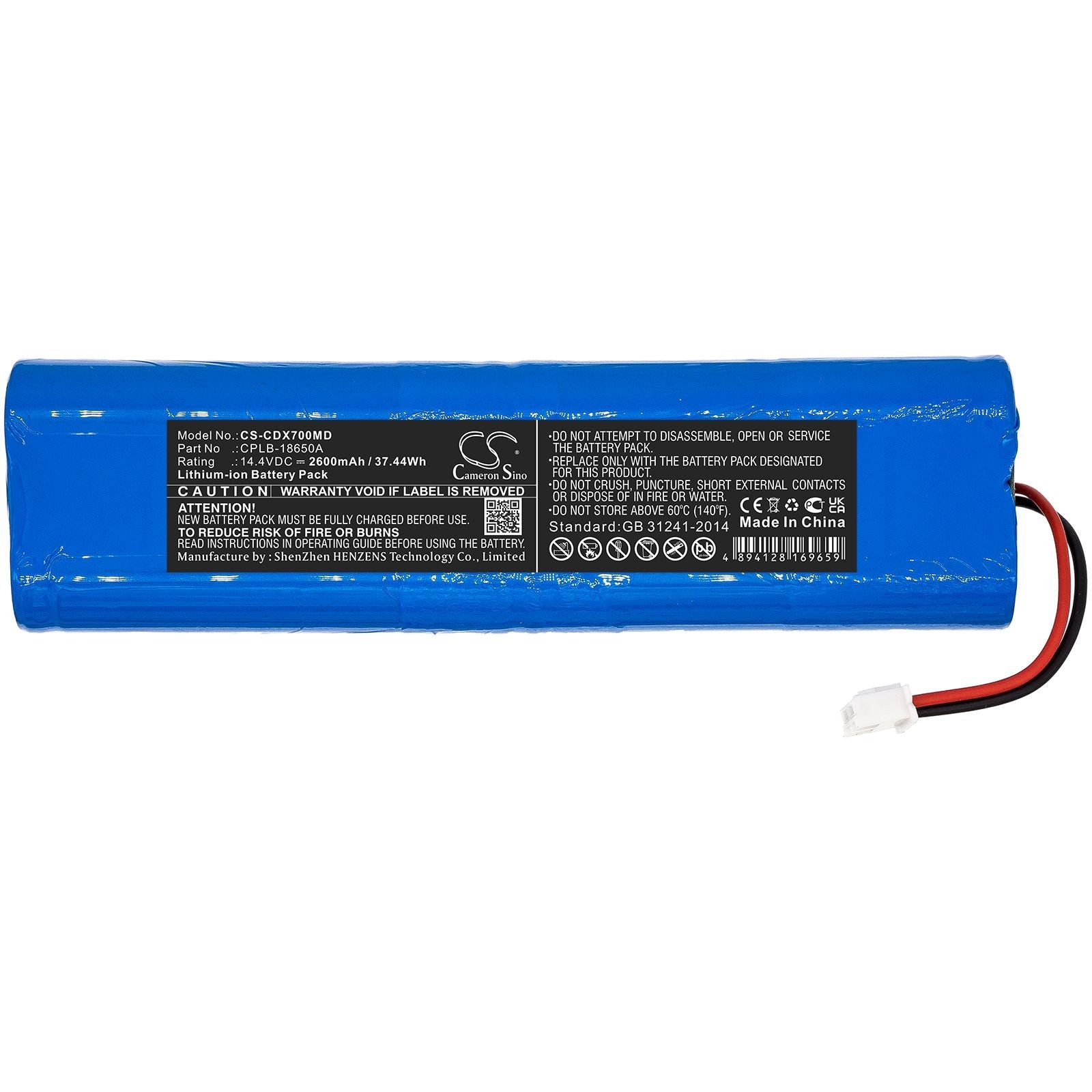 Li-ion Battery fits Creative, Deluxe-70 14.4V, 2600mAh Medical Cameron Sino Technology Limited