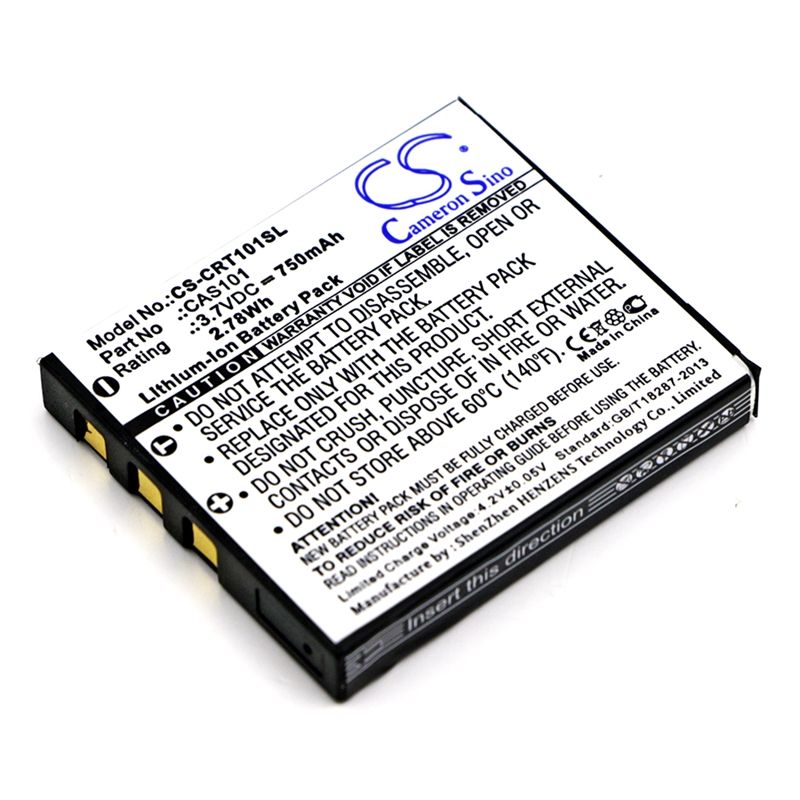 Li-ion Battery fits Creative, Vado, Vado Pocket Hd, Vado Video Cam 3.7V, 750mAh Media Player Cameron Sino Technology Limited