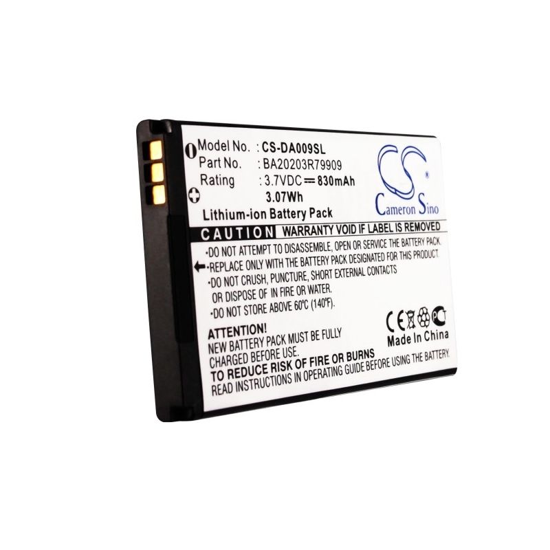 Li-ion Battery fits Creative, Zen Micro Photo, Creative 3.7V, 830mAh Media Player Cameron Sino Technology Limited