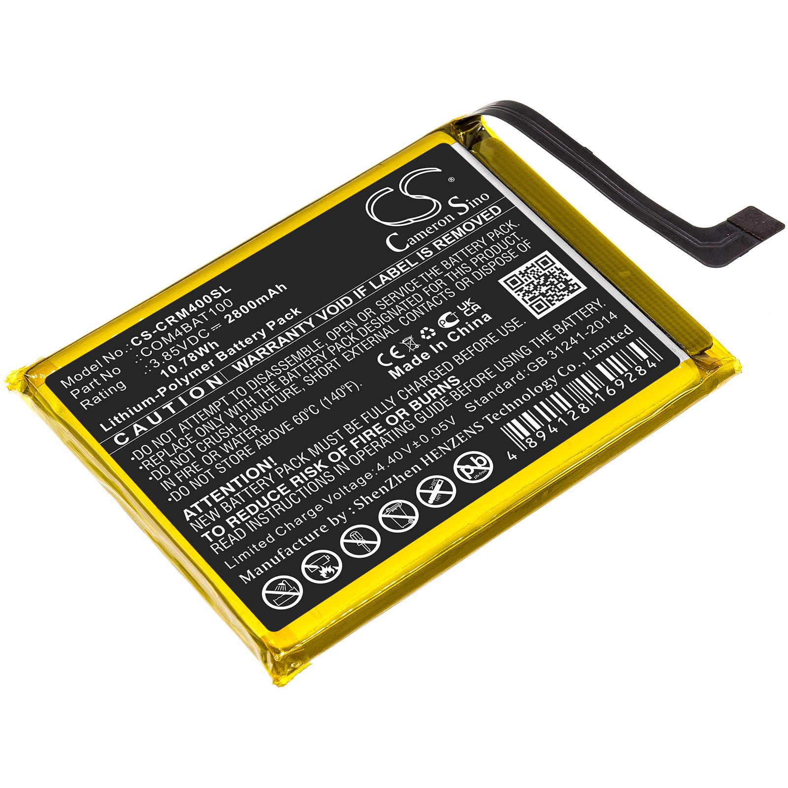 Li-ion Battery fits Crosscall, Core M4, Core M4 Go 3.85V, 2800mAh Mobile & SmartPhone Cameron Sino Technology Limited
