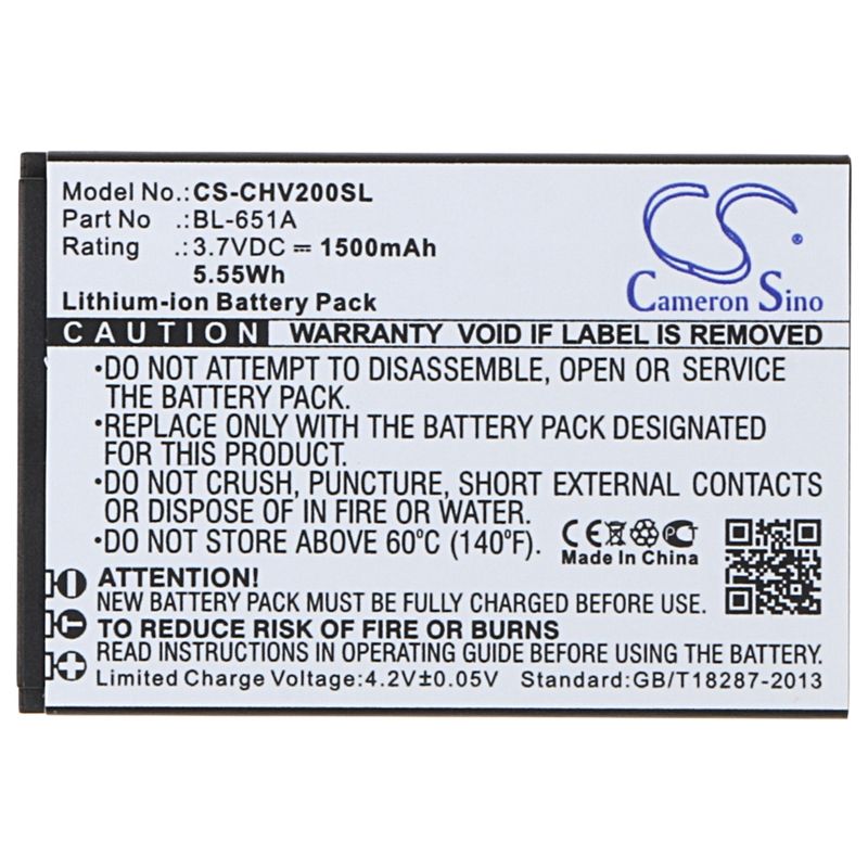 Li-ion Battery fits Crosscall, shark-v2 3.7V, 1500mAh Mobile & SmartPhone Cameron Sino Technology Limited