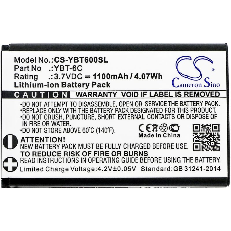 Li-ion Battery fits Custom Battery Pack, Ybt-6c 3.7V, 1100mAh Battery Pack Cameron Sino Technology Limited