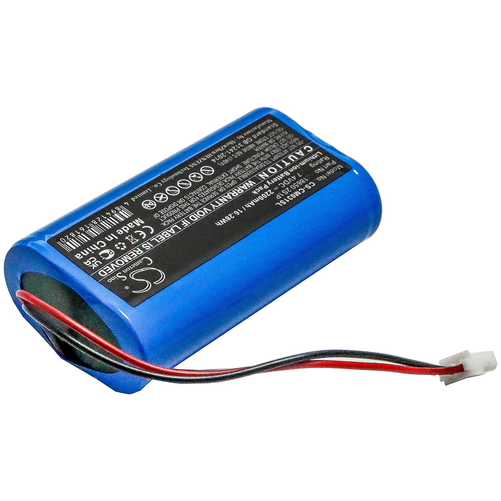 Li-ion Battery fits Custom Battery Packs, 18650 2s1p 7.4V, 2200mAh Battery Pack Cameron Sino Technology Limited