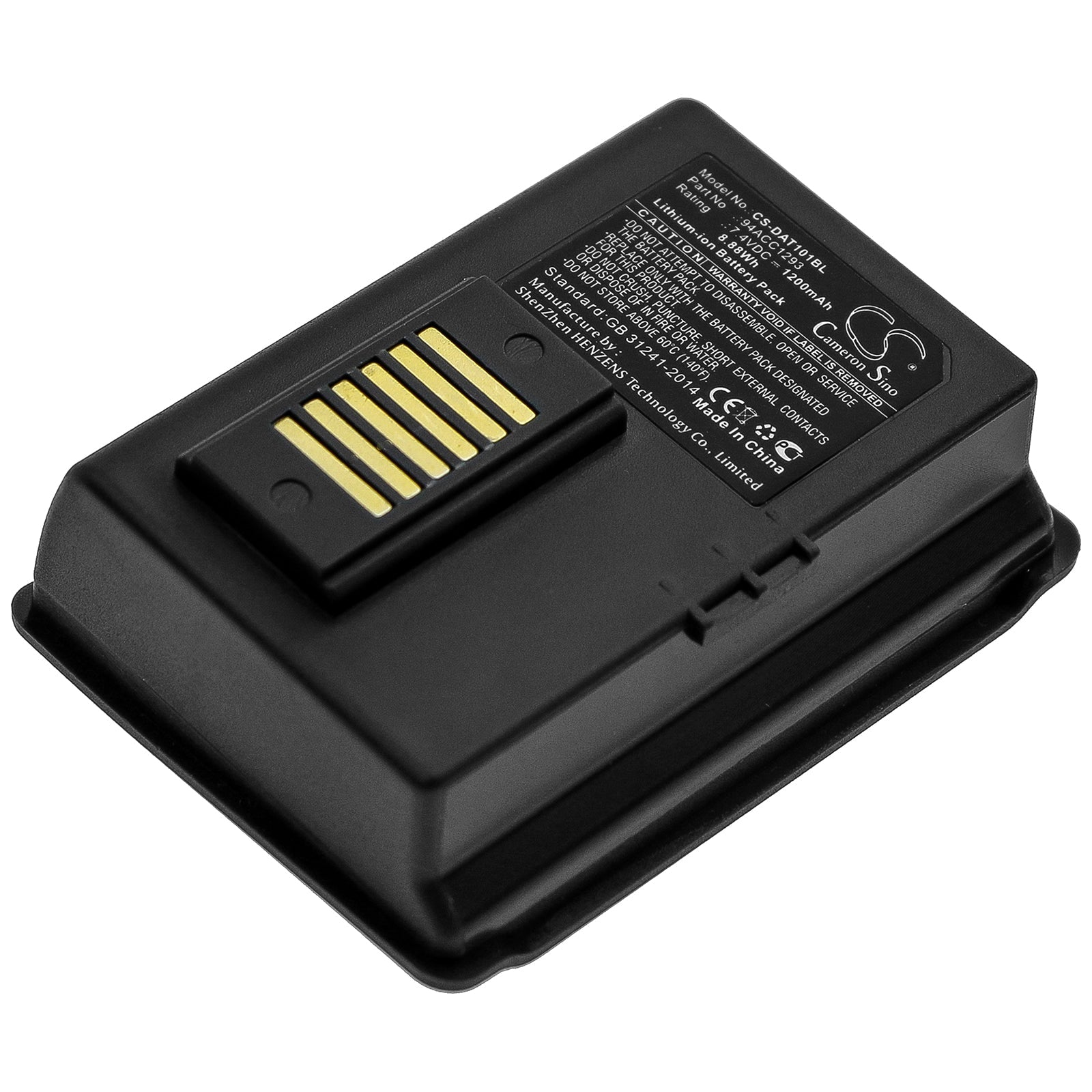 Li-ion Battery fits Datalogic, 001-101, Jet 7.4V, 1200mAh Barcode Scanner Cameron Sino Technology Limited
