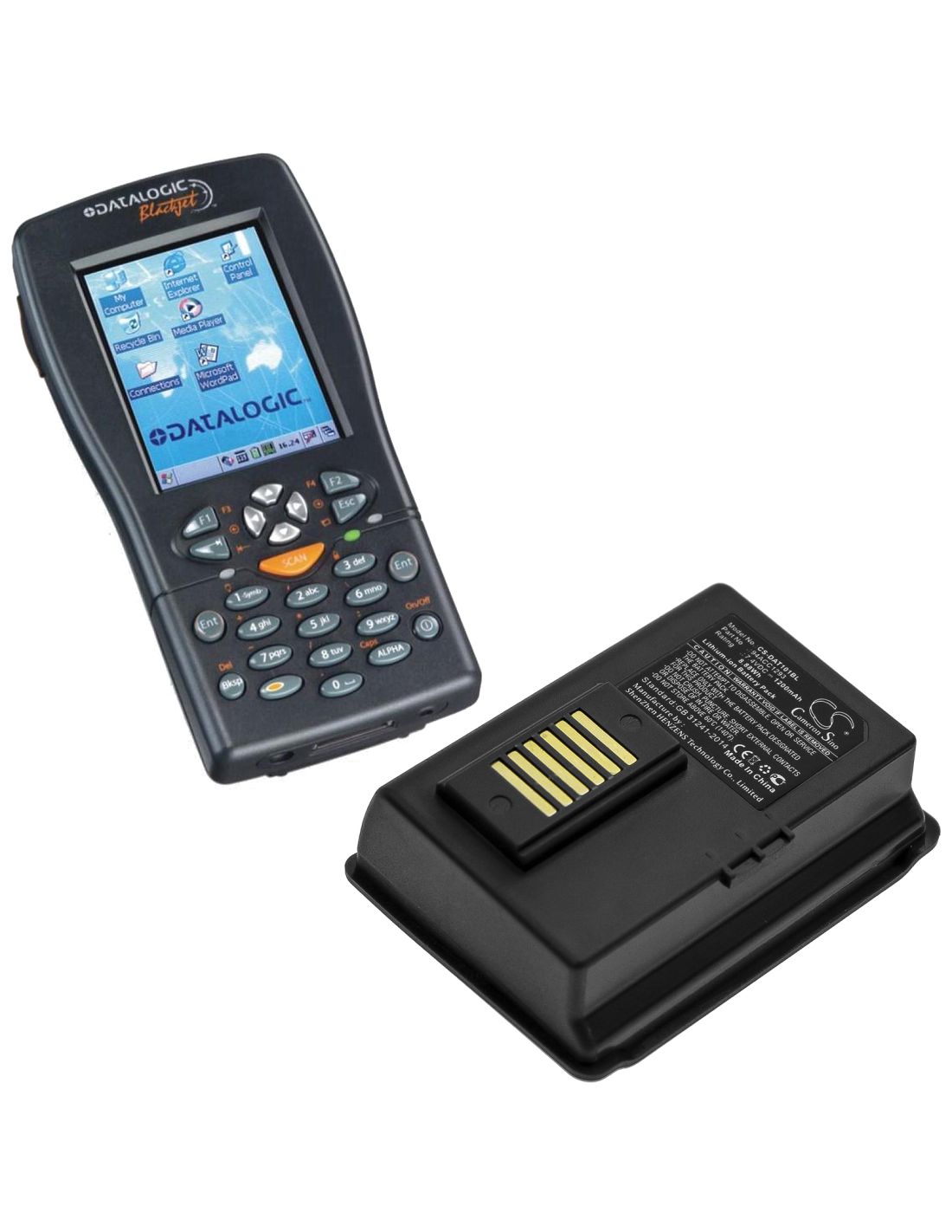 Li-ion Battery fits Datalogic, 001-101, Jet 7.4V, 1200mAh Barcode Scanner Cameron Sino Technology Limited