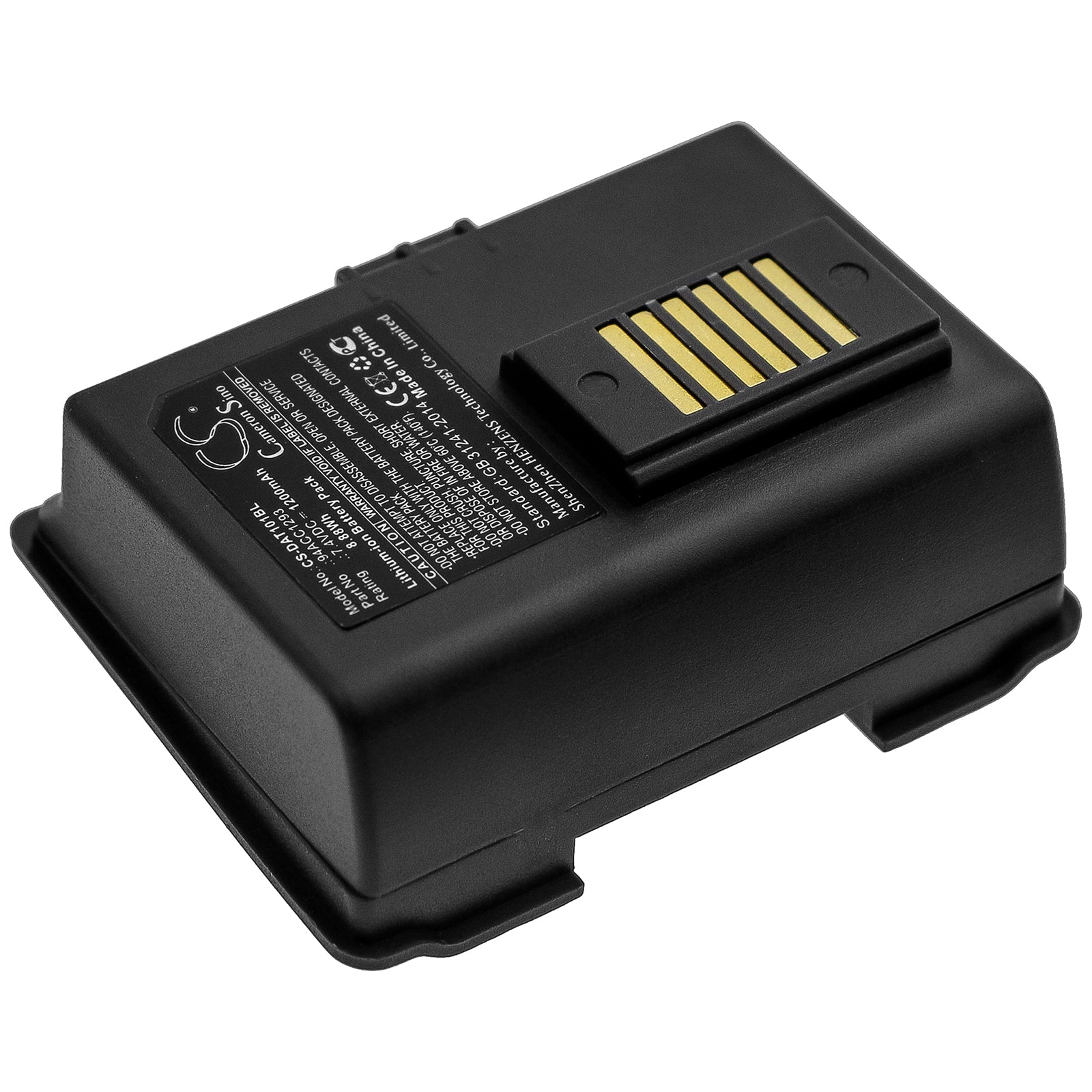 Li-ion Battery fits Datalogic, 001-101, Jet 7.4V, 1200mAh Barcode Scanner Cameron Sino Technology Limited
