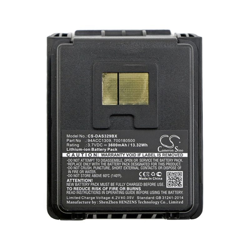 Li-ion Battery fits Datalogic, Skorpio, Skorpio Gun, Skorpio Gun Ce 3.7V, 3600mAh Barcode Scanner Cameron Sino Technology Limited