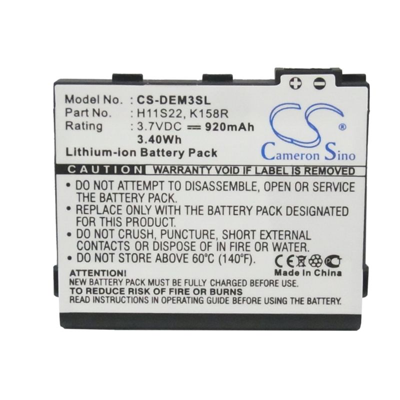 Li-ion Battery fits Dell, aero, mini 3, mini 3i 3.7V, 920mAh Mobile & SmartPhone Cameron Sino Technology Limited