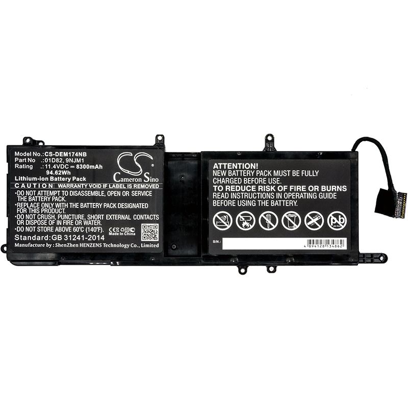 Li-ion Battery Fits Dell, Alienware 15 R3, Alienware 17 R4, Alw17c-d1748 11.4v, 8300mah Notebook & Laptop Cameron Sino Technology Limited