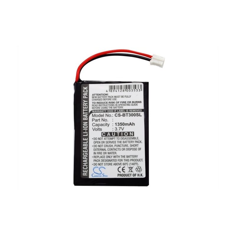 Li-ion Battery Fits Dell, Bt Gps Bt-309, Globalsat, Bt-300 3.7v, 1000mah GPS & Navigator Cameron Sino Technology Limited
