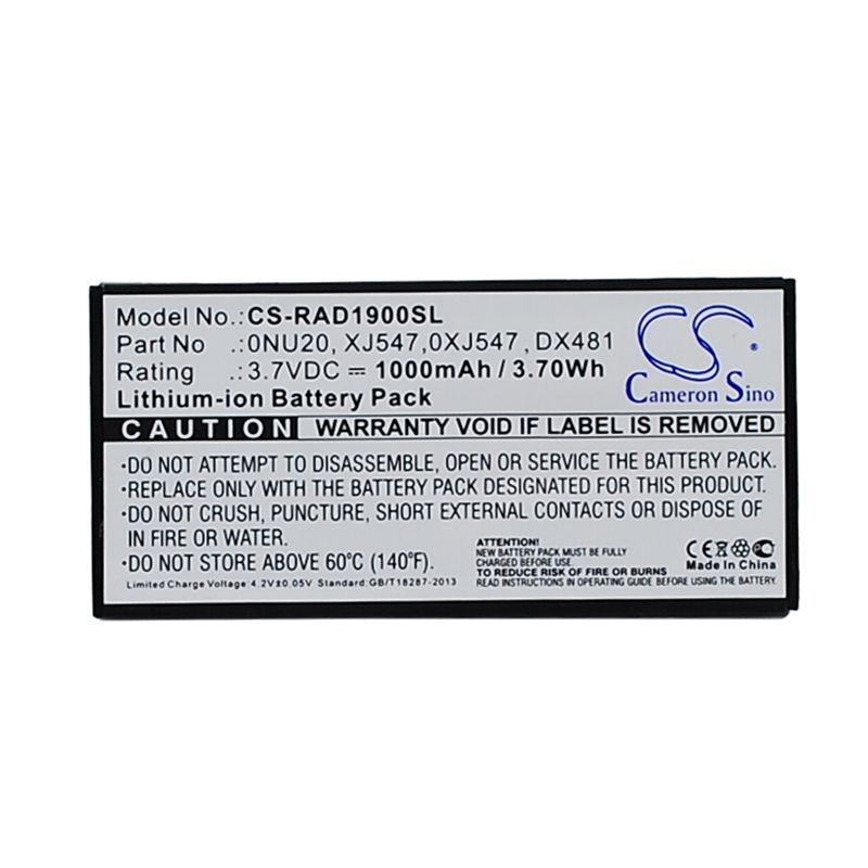 Li-ion Battery Fits Dell, E2k-ucp-61(b), Np007 Sas 6/ir, Perc 5i 3.7v, 1000mah RAID Controller Cameron Sino Technology Limited