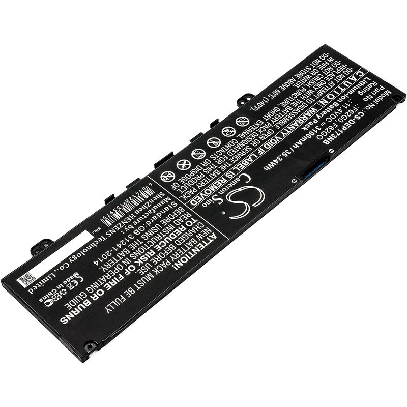 Li-ion Battery Fits Dell, Ins 13-5370-d1305p, Ins 13-5370-d1505s 11.4v, 3100mah Notebook & Laptop Cameron Sino Technology Limited