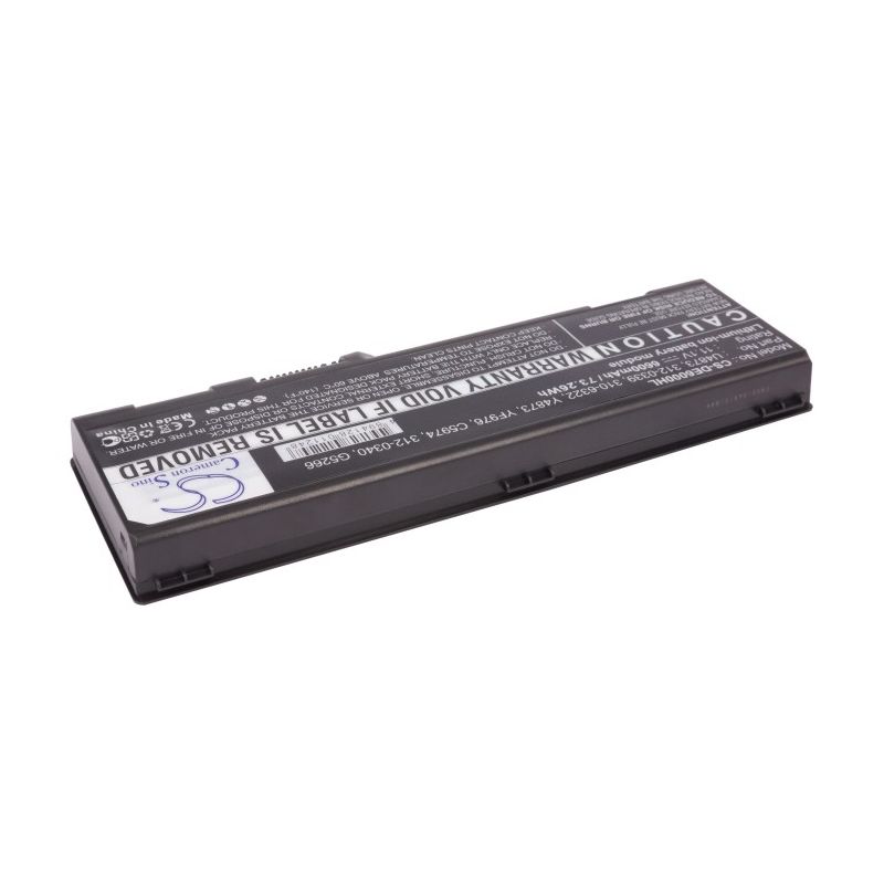 Li-ion Battery Fits Dell, Inspiron 6000, Inspiron 9200, Inspiron 9300 11.1v, 6600mah Notebook & Laptop Cameron Sino Technology Limited