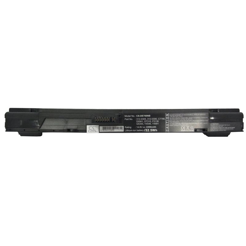 Li-ion Battery fits Dell, inspiron 700m, inspiron 710m 14.8V, 2200mAh Notebook & Laptop Cameron Sino Technology Limited