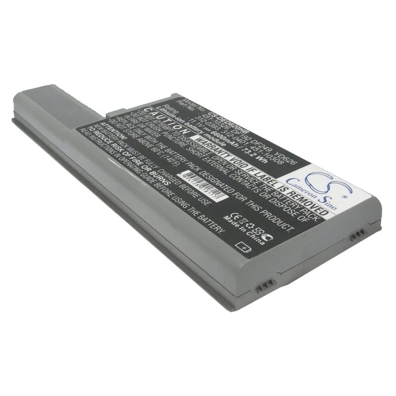 Li-ion Battery fits Dell, latitude D531, latitude D820, precision M65 11.1V, 6600mAh Notebook & Laptop Cameron Sino Technology Limited