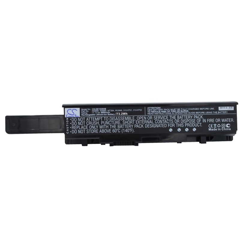 Li-ion Battery Fits Dell, Studio 1535, Studio 1536, Studio 1537 11.1v, 6600mah Notebook & Laptop Cameron Sino Technology Limited