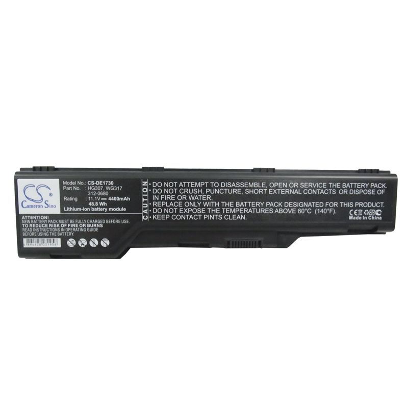 Li-ion Battery fits Dell, xps 1730, xps M1730 11.1V, 4400mAh Computer Cameron Sino Technology Limited (Suspended)