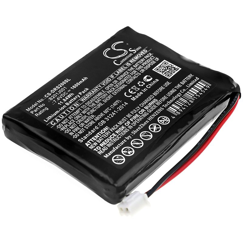 Li-ion Battery fits Deviser, Ds2000 7.4V, 1600mAh Equipment & Survey & Test Cameron Sino Technology Limited