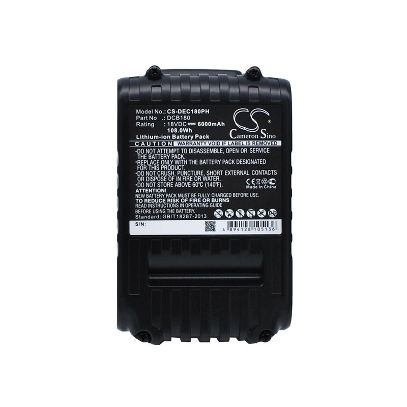 Li-ion Battery fits Dewalt, Cl3.c18s, Dcd740, Dcd740b 18.0V, 6000mAh Power Tools Cameron Sino Technology Limited