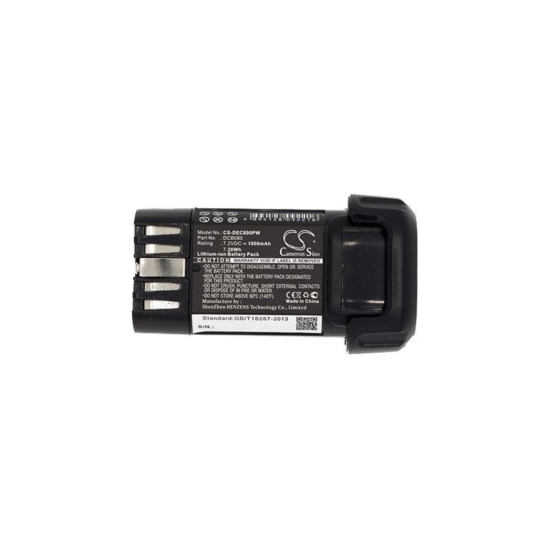 Li-ion Battery fits Dewalt, Dcb095, Dcf680, Dcf680n1 7.2V, 1000mAh Power Tools Cameron Sino Technology Limited