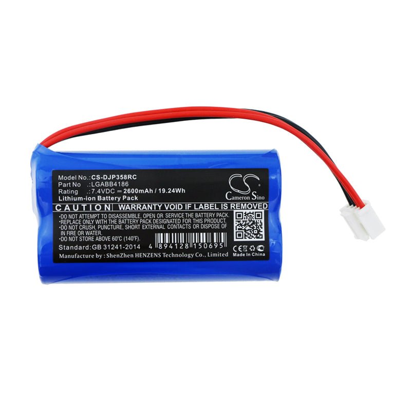 Li-ion Battery fits Dji, Gl358wb, Phantom 3 4k, Phantom 3 Standard 7.4V, 2600mAh Remote Controller Cameron Sino Technology Limited